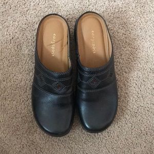 Black Slide-On Clogs